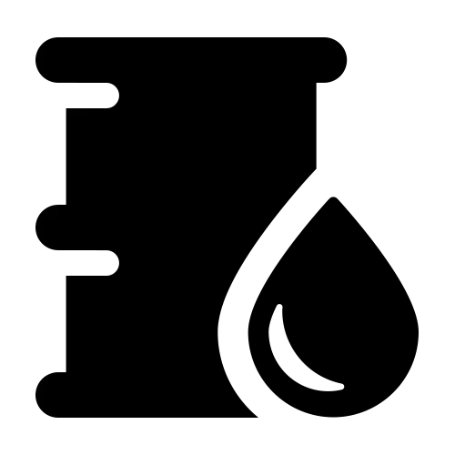 oil drum icon silhouette