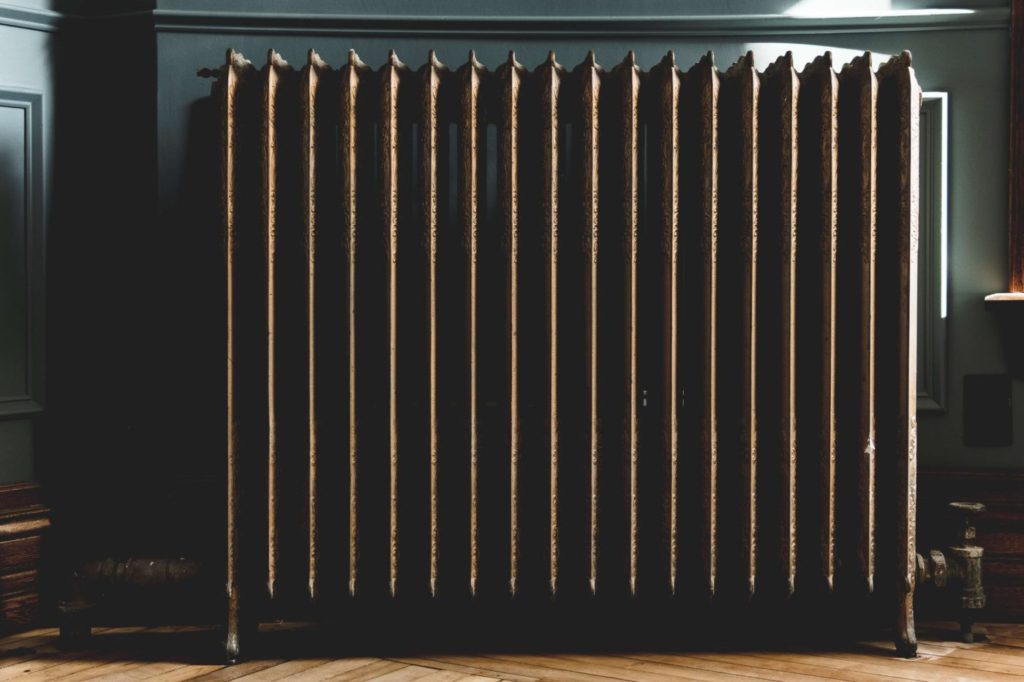 heating radiator in a home