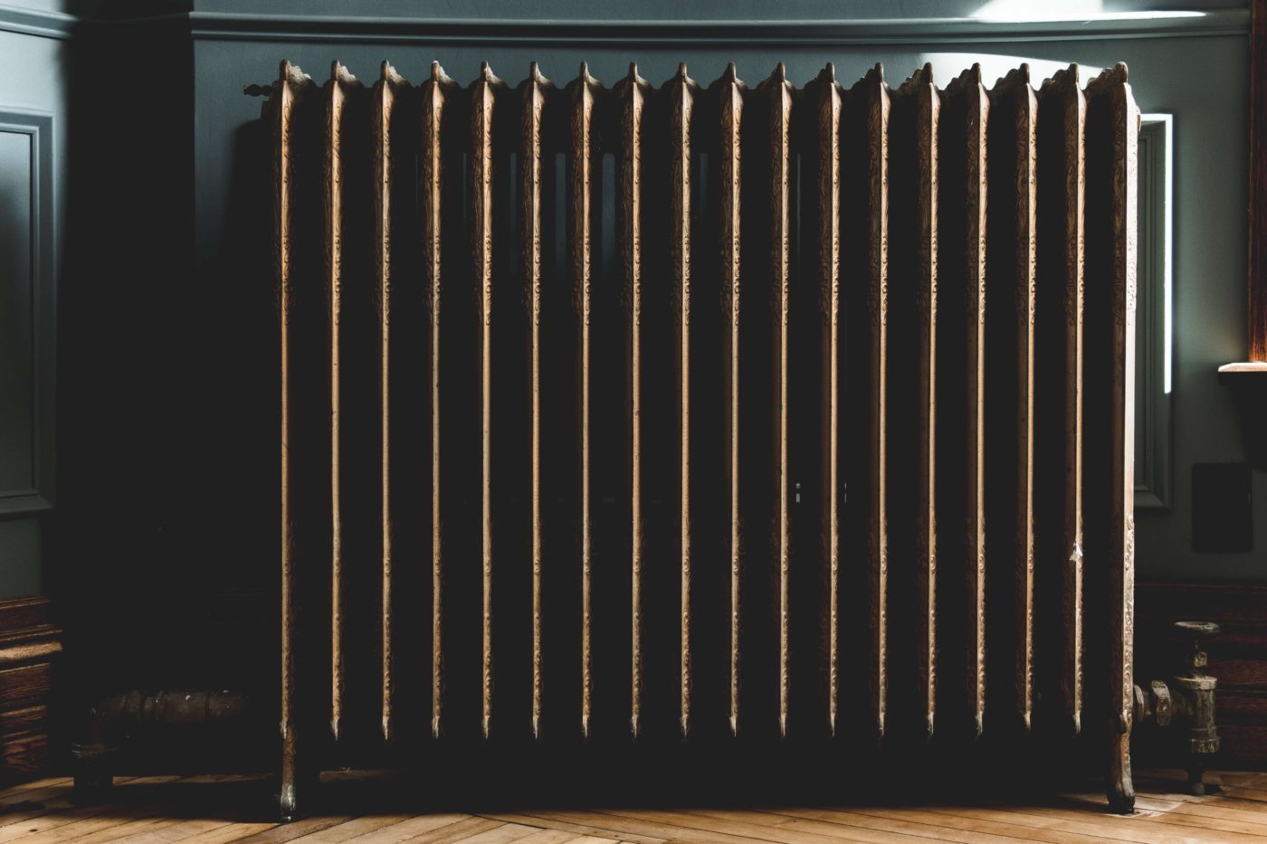 heating radiator in a home