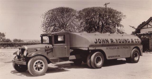 old young's home comfort oil delivery truck