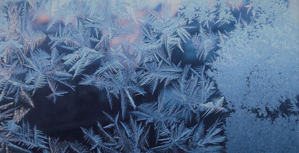 snowflakes on a window